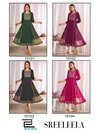 Sreeleela By Blue Hills Anarkali Gown With Classic Neck Embroidery Work Wholesale In India